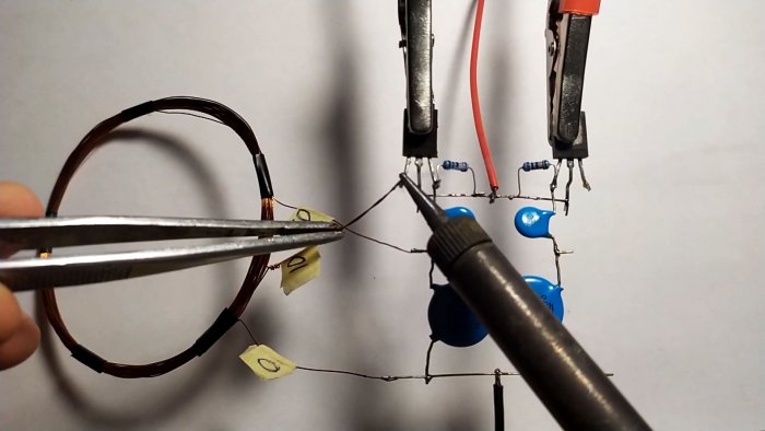 Как сделать металлоискатель Бабочка всего на 2-х транзисторах