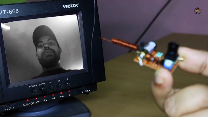 Как сделать передатчик для мини камеры для приема на любом телевизоре