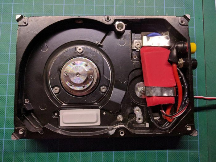 Шлифовальная машинка из HDD с регулировкой оборотов
