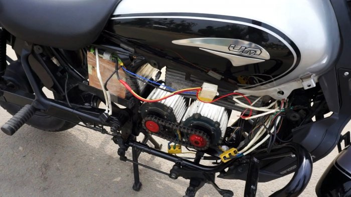 Как переоборудовать мотоцикл в электробайк развивающий скорость 80 кмч