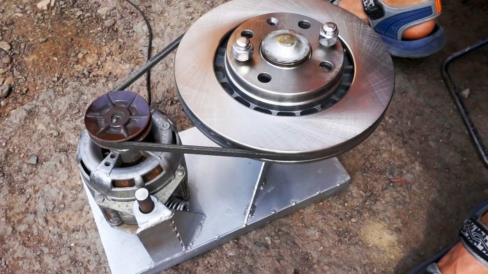 Как из двигателя стиралки собрать станок для шлифовки тормозных дисков в домашних условиях