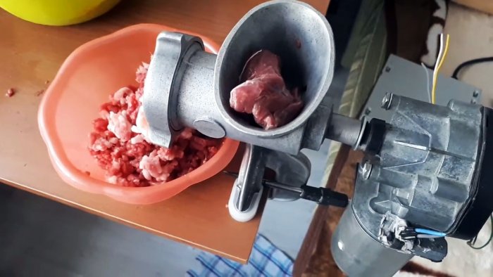 Как сделать обычную мясорубку электрической