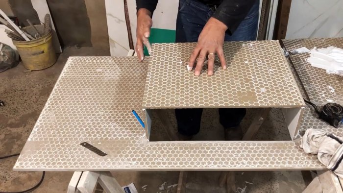 Как сделать умывальник в ванную из керамической плитки