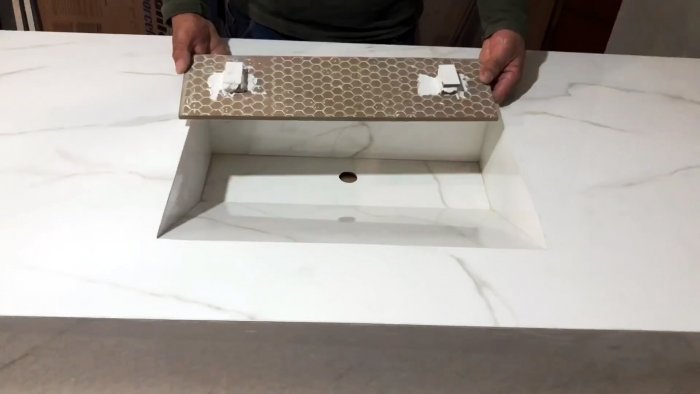 Как сделать умывальник в ванную из керамической плитки