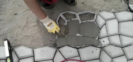 Мощение террасы самодельной бетонной плиткой своими руками