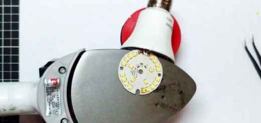 Как при помощи утюга заменить сгоревший светодиод LED лампы