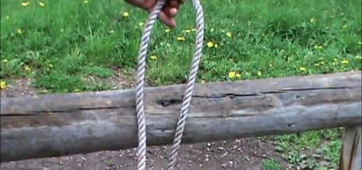 Как привязать веревку к столбу чтобы потом легко отвязать