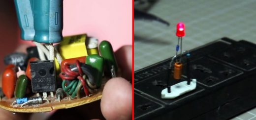 Как из энергосберегающей лампы сделать простую мигалку без транзисторов на 220В